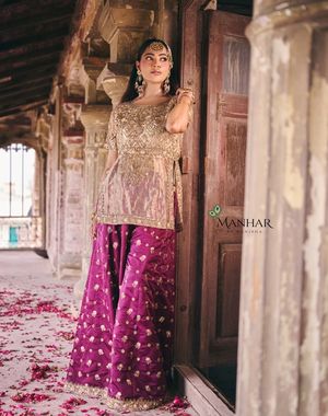 Gold and Wine Sharara