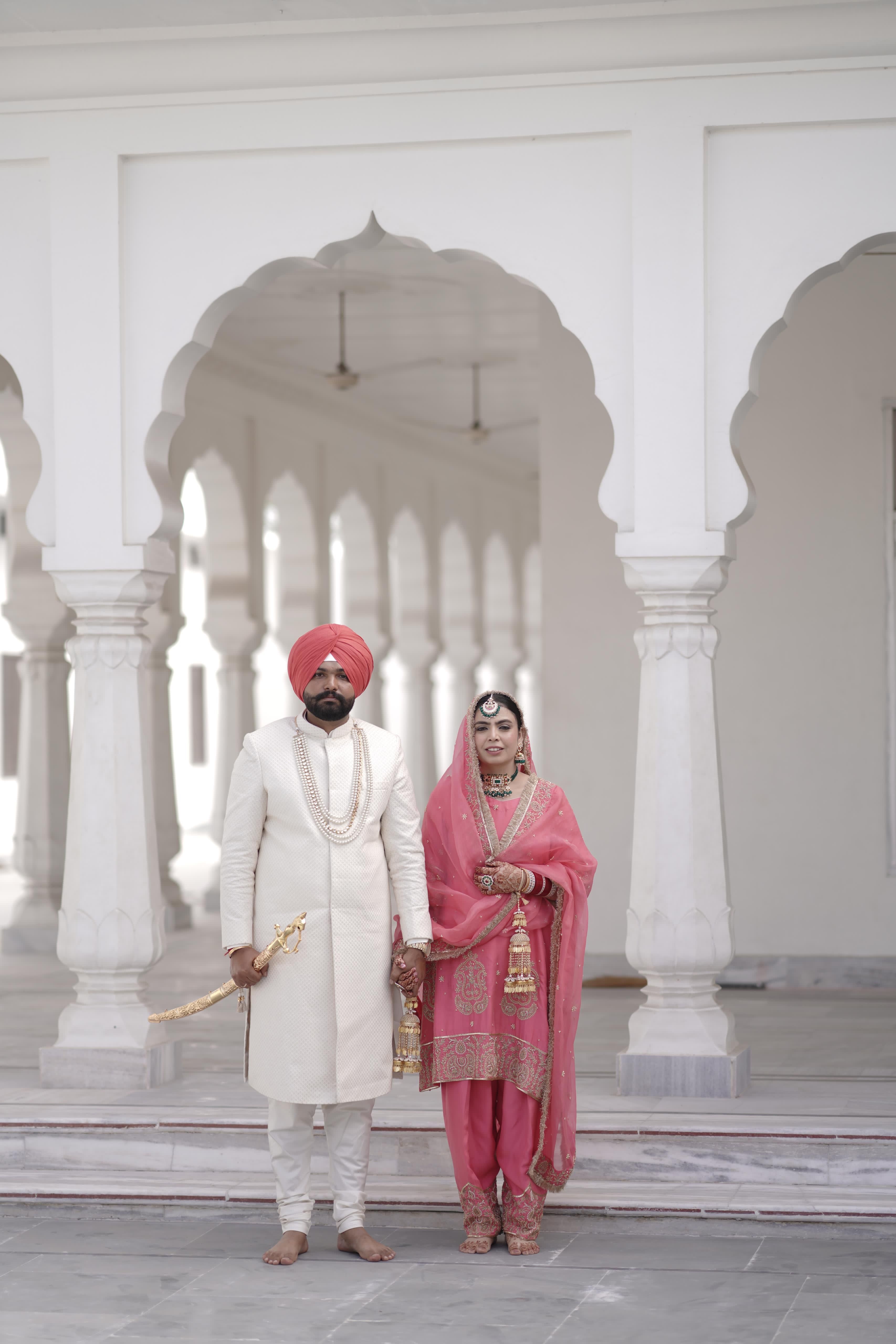 Pink Anand Karaj Salwar Suit