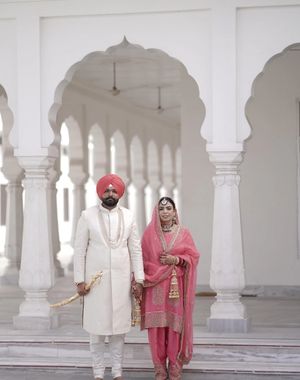 Pink Anand Karaj Salwar Suit