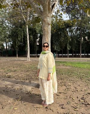 Lime Ivory Farshi Salwar