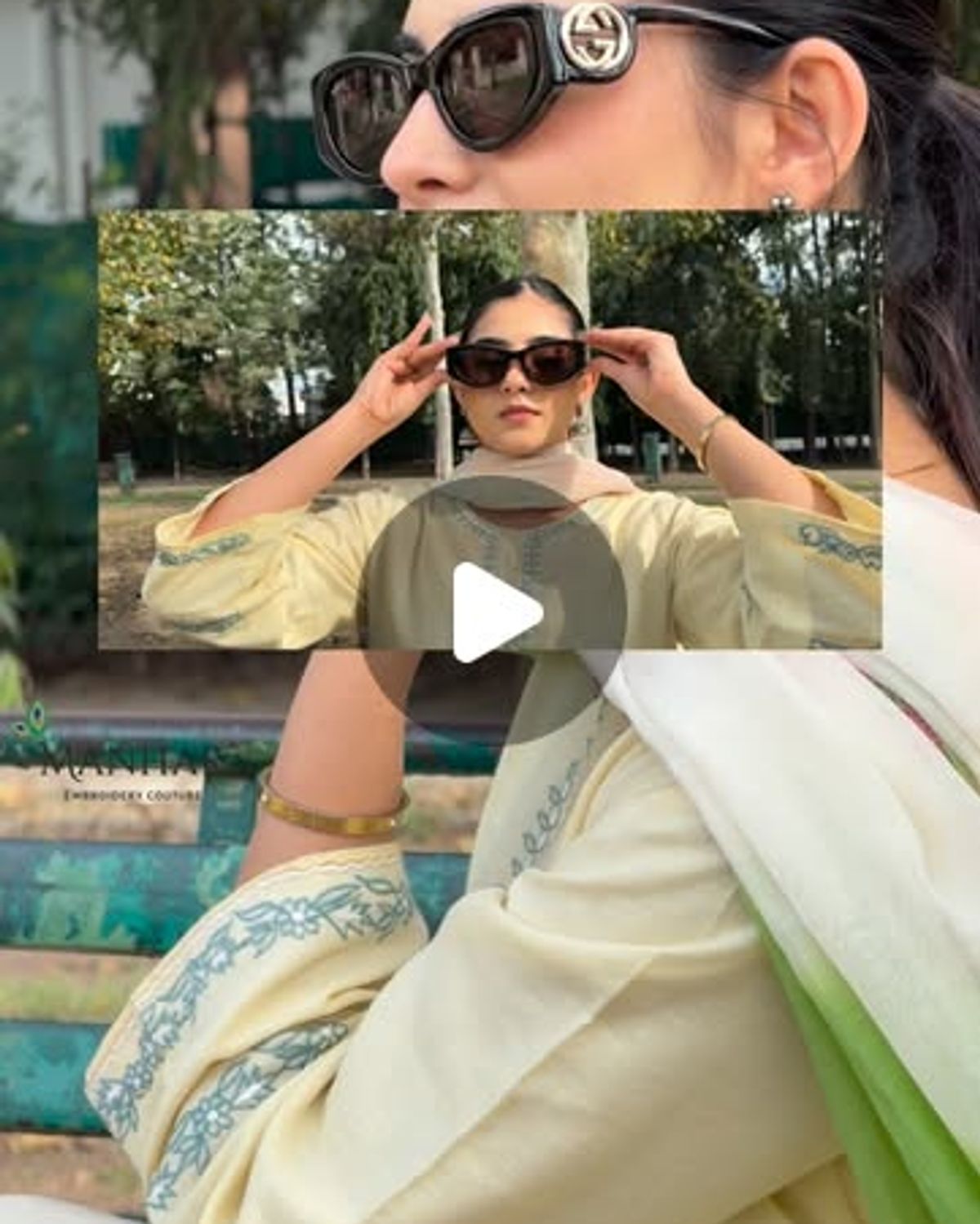 Lime Ivory Farshi Salwar