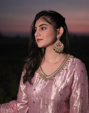 Misty Rose Sharara Set