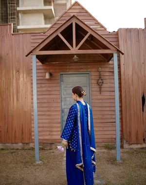 Royal Blue Farshi Salwar Set