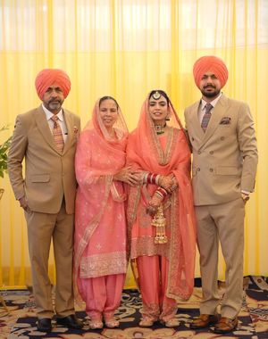 Pink Anand Karaj Salwar Suit