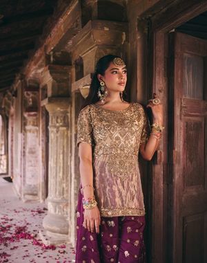 Gold and Wine Sharara