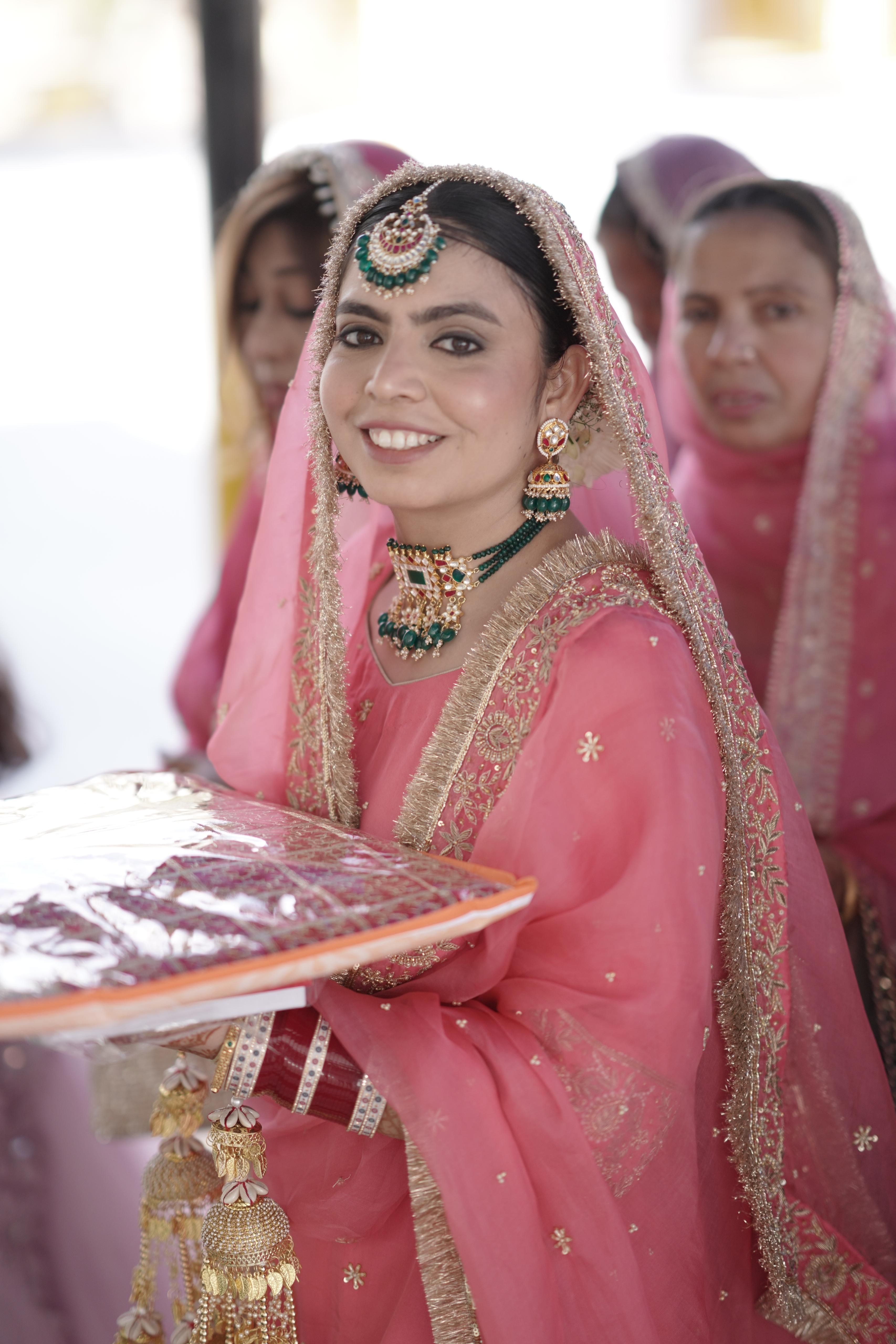 Pink Anand Karaj Salwar Suit