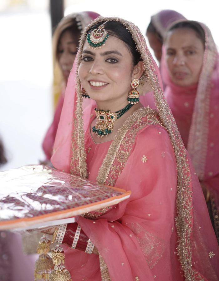 Pink Anand Karaj Salwar Suit