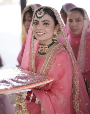 Pink Anand Karaj Salwar Suit