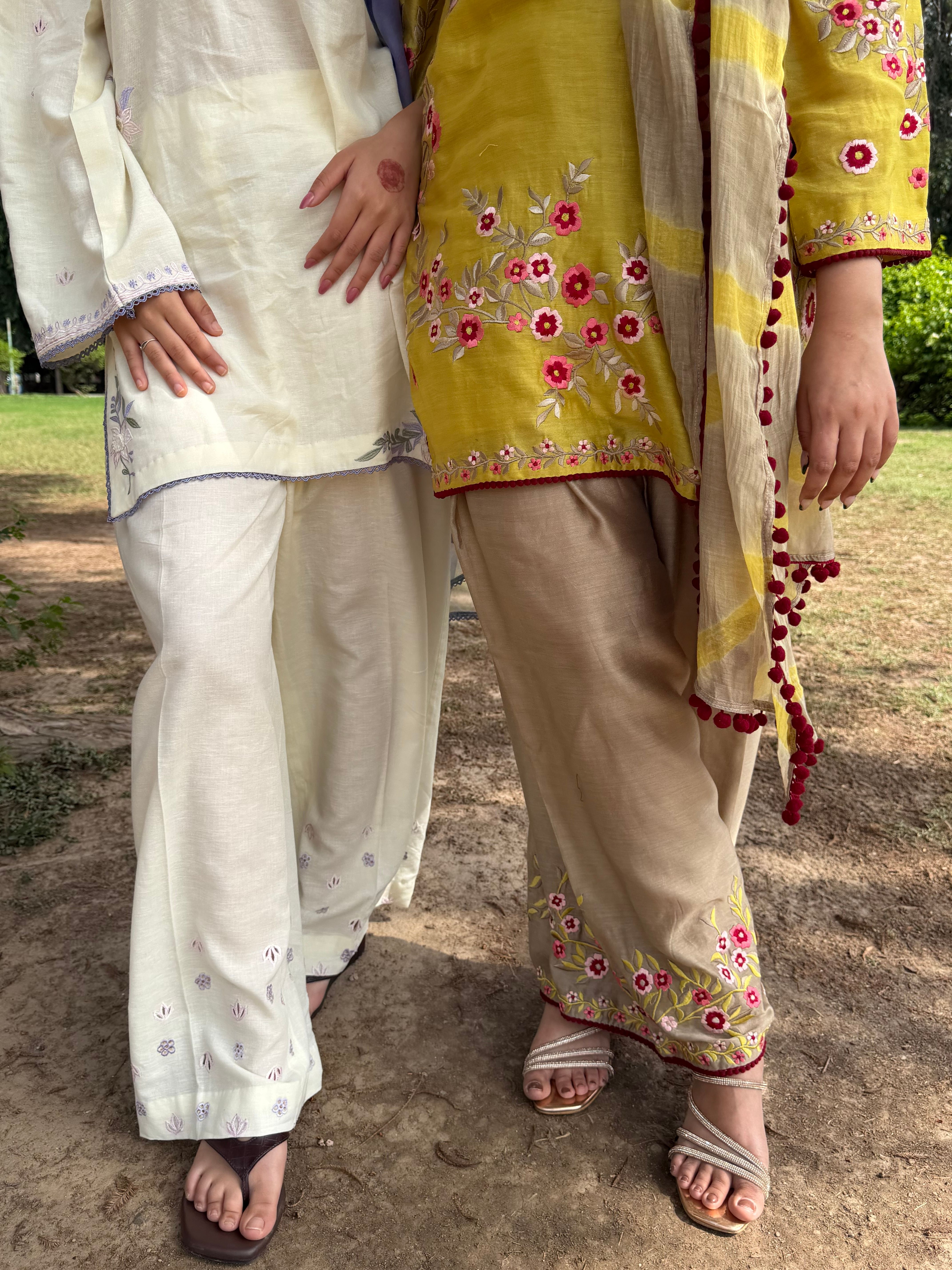 Marigold Gold Farshi Salwar