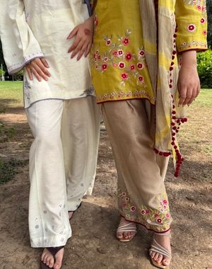 Marigold Gold Farshi Salwar