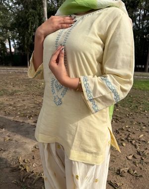 Lime Ivory Farshi Salwar