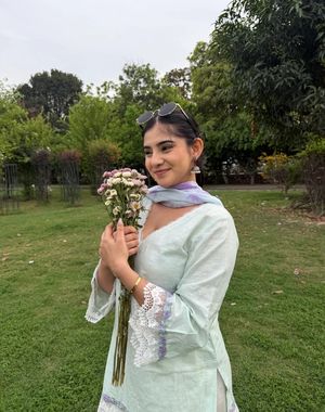 Soft Green White Farshi Salwar