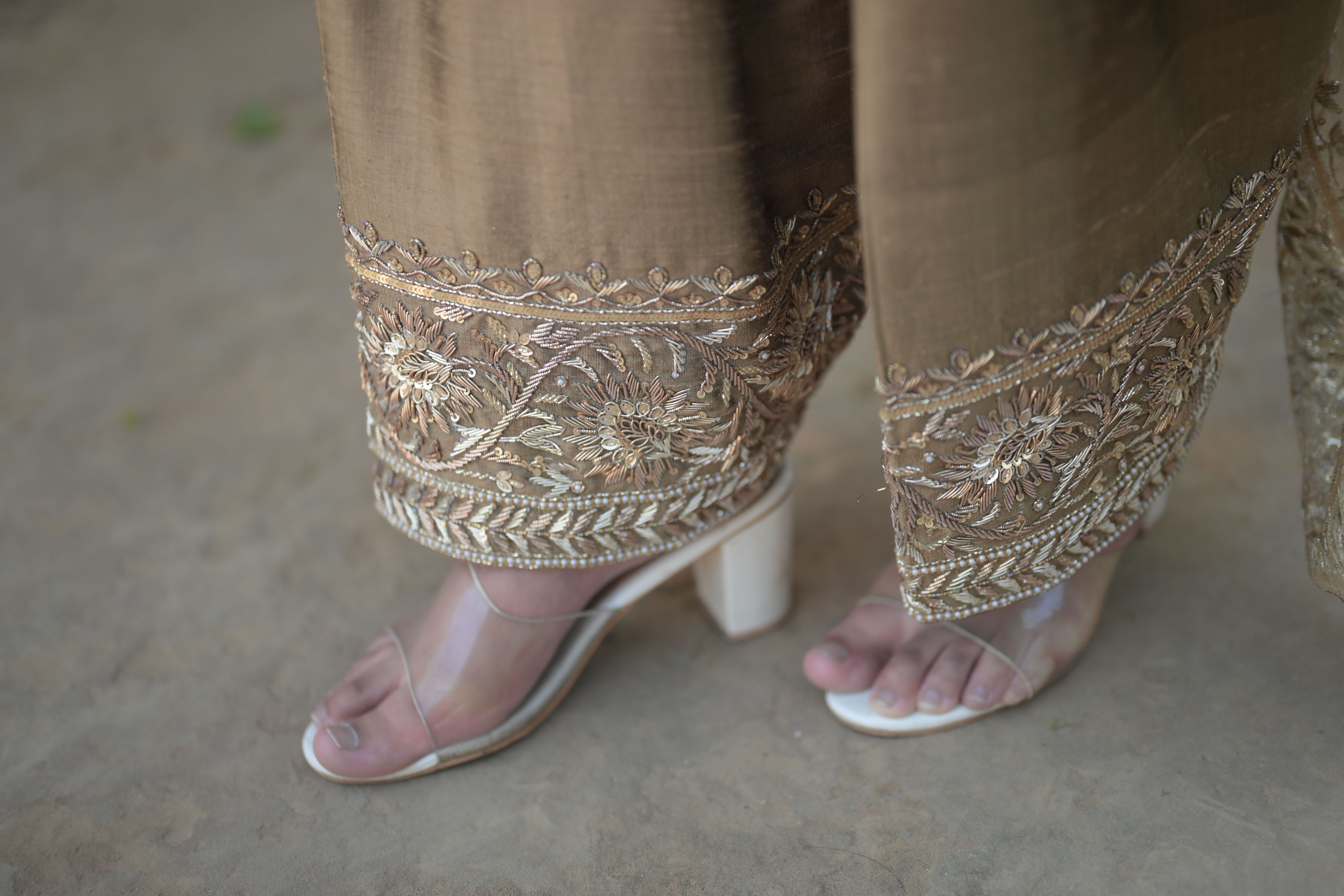 Champagne Gold Anand-Karaj Salwar Suit