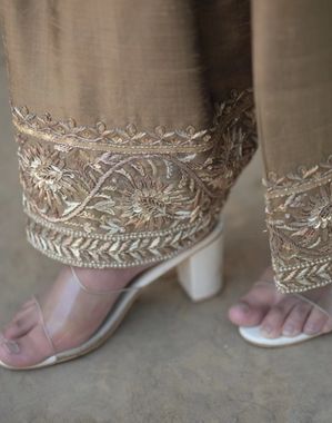 Champagne Gold Anand-Karaj Salwar Suit