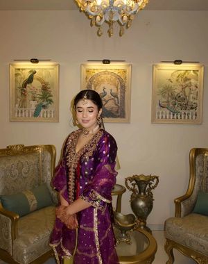 Purple Gold Pant set