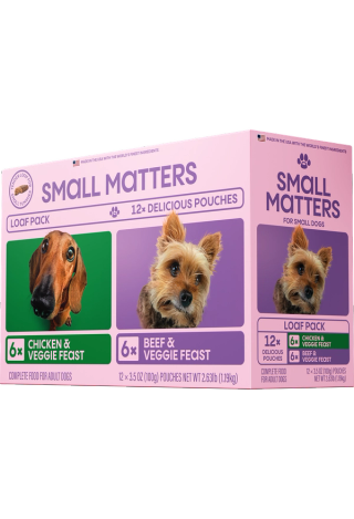 Loaf Variety Pack Wet Dog Food for Adult Dogs Side of Pack