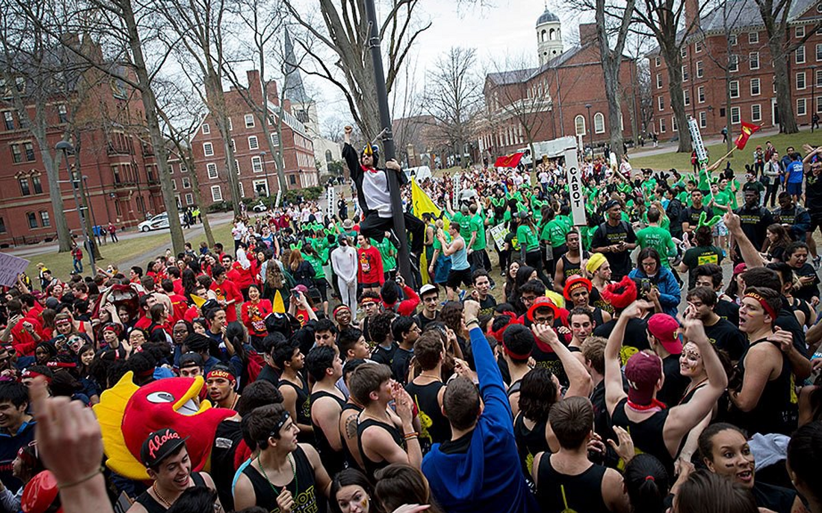 Housing Day at Harvard (image obtained from The Harvard Gazette)