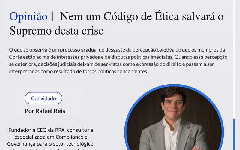 Nem um Código de Ética salvará o Supremo desta crise