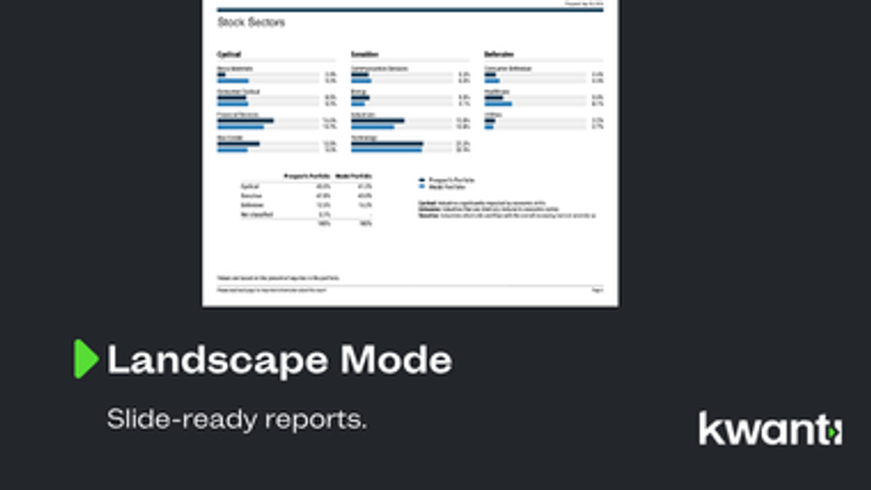 Landscape Mode for PDF Reports