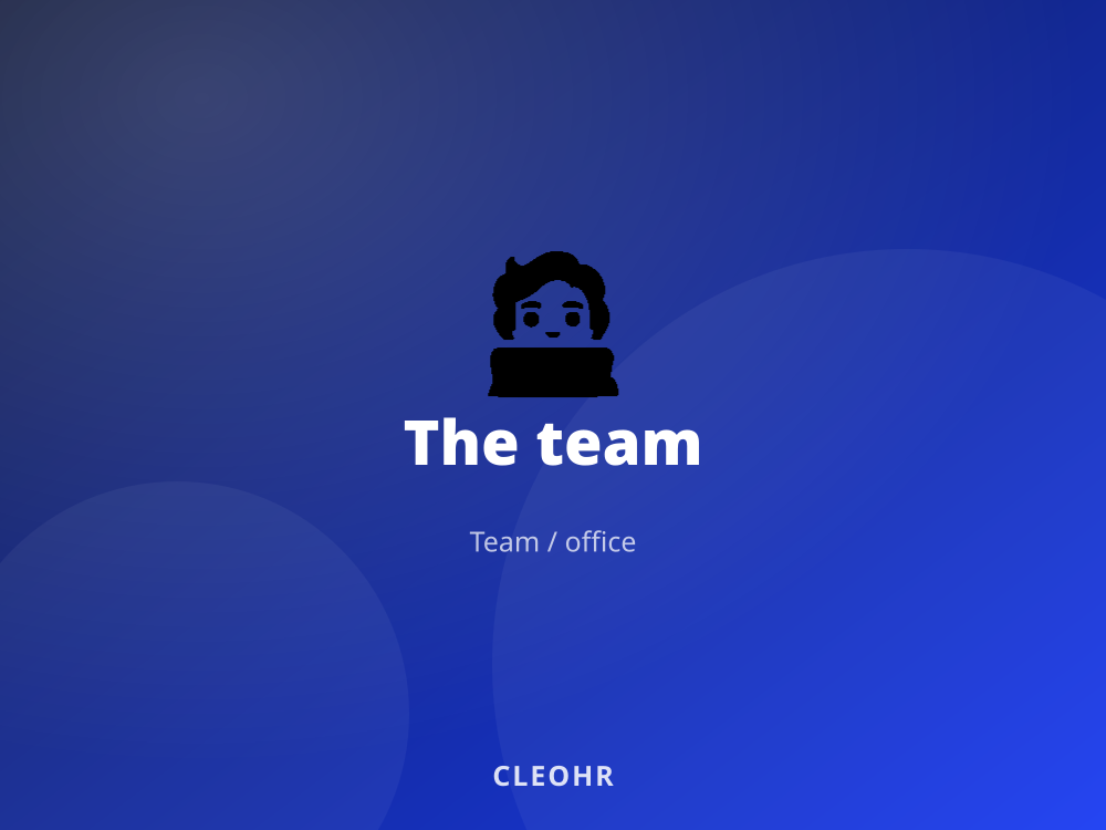 The CleoHR team