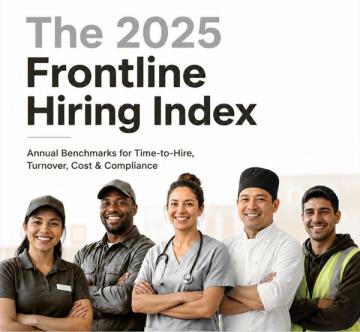 The cover of the 2025 Frontline Hiring Index
