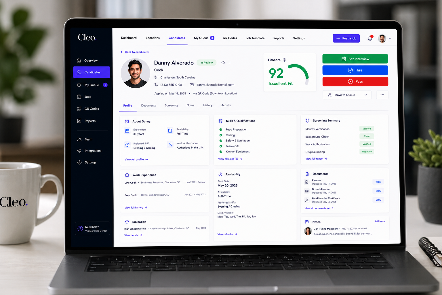 Cleo employer dashboard
