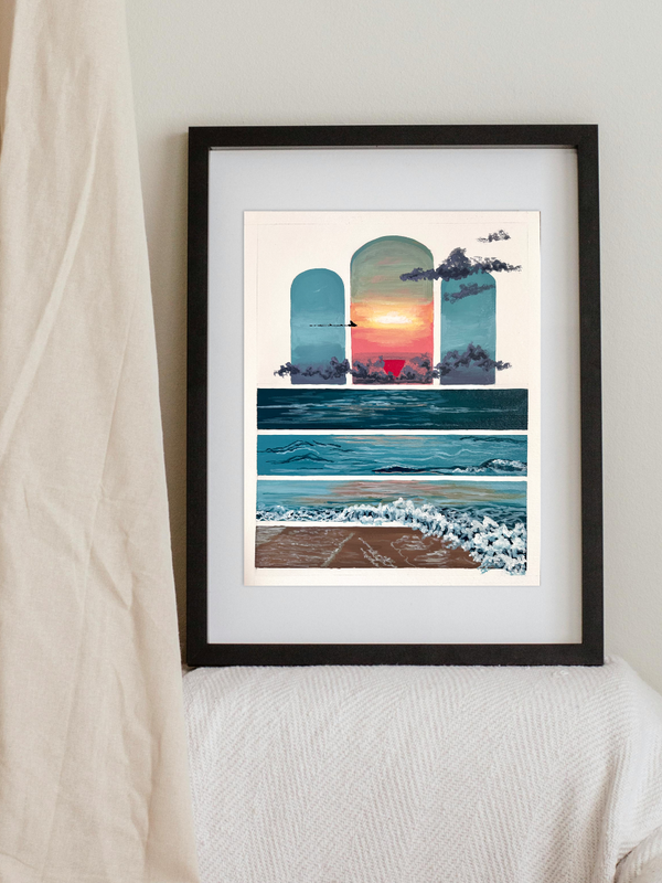 Help a family in Gaza. Gift a painting inspired by the Gaza coast.