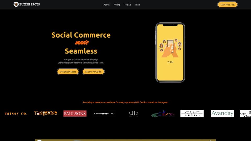 Buzzin Spots: AI Social Commerce Toolkit