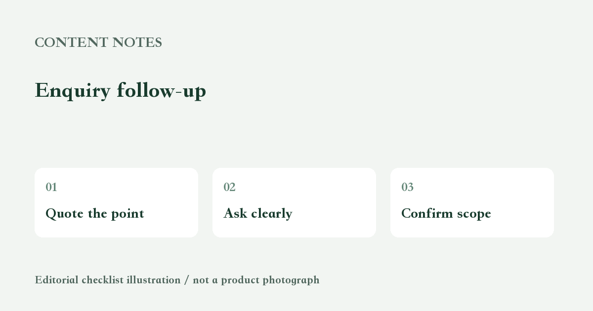 tableware-enquiry-followup