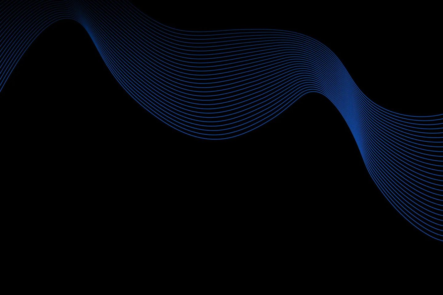 Blue wave artwork on black, the Creative Blue brand system.