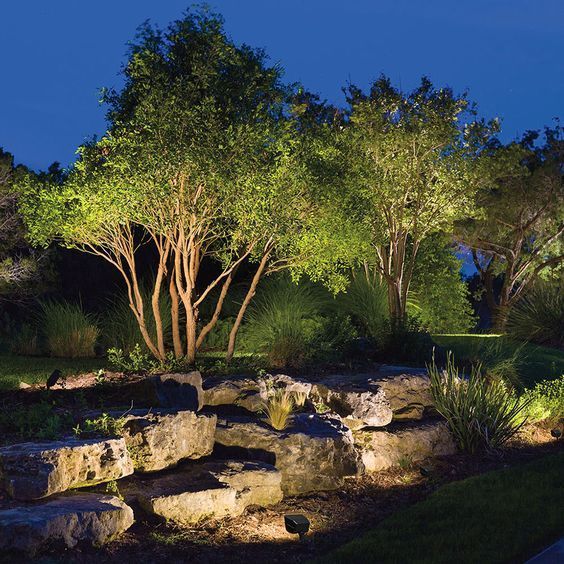 Outdoor lighting for landscaping