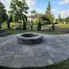 Setting up an outdoor fireplace