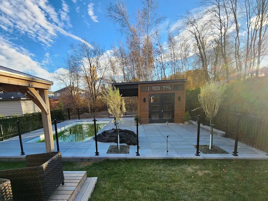 Clôture en verre pour piscine