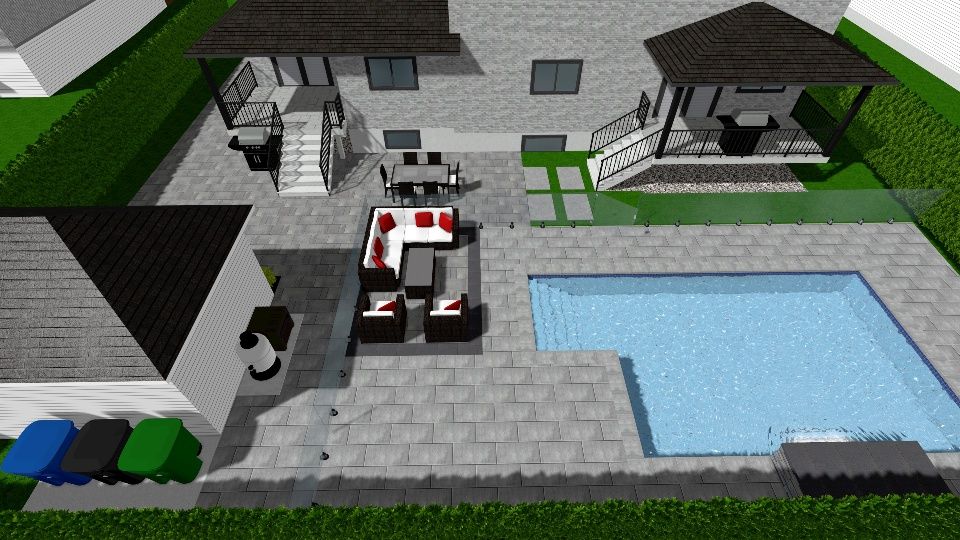 Landscaping design 3D plan