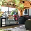 Setting up an outdoor kitchen