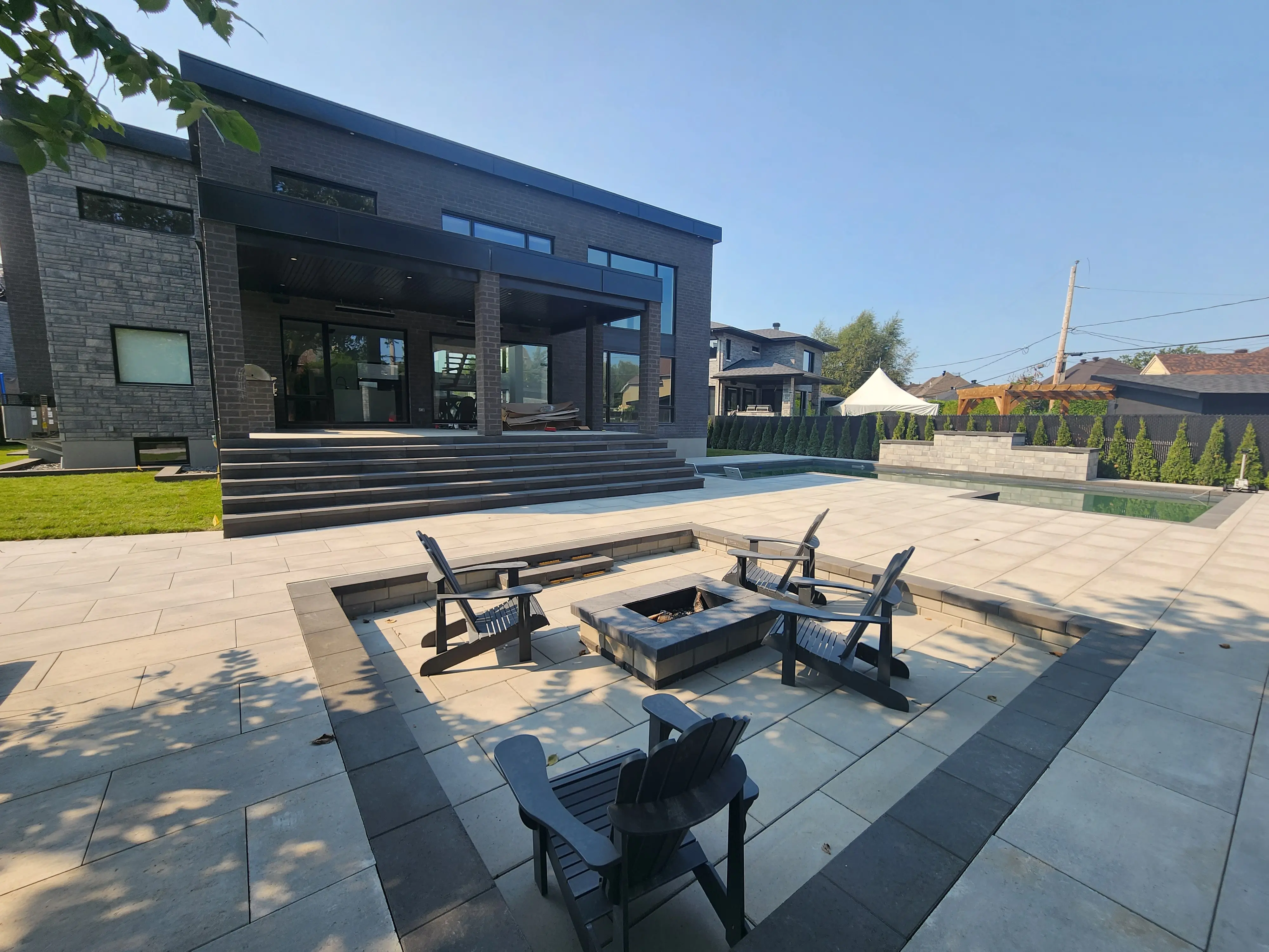 Amenagement de cour extérieure