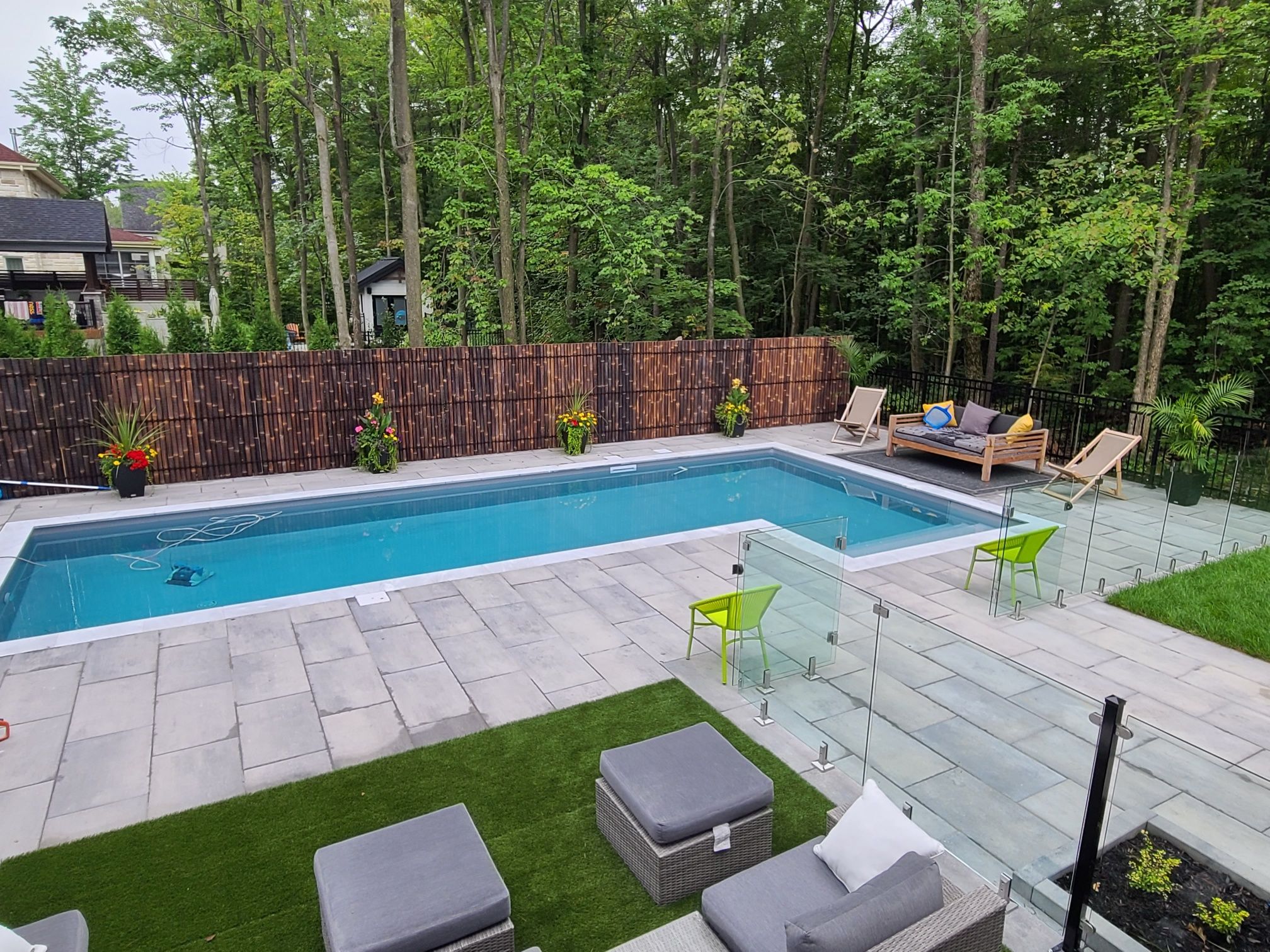 Pool and backyard landscaping