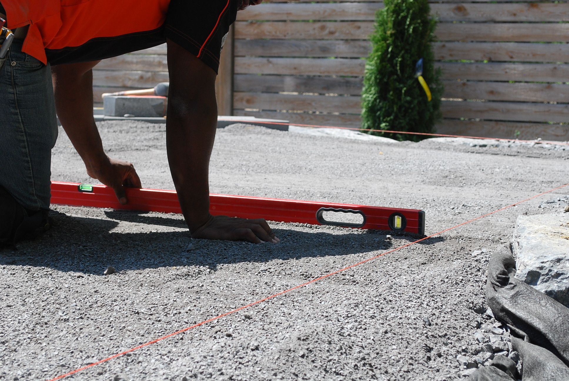 Compaction in landscaping