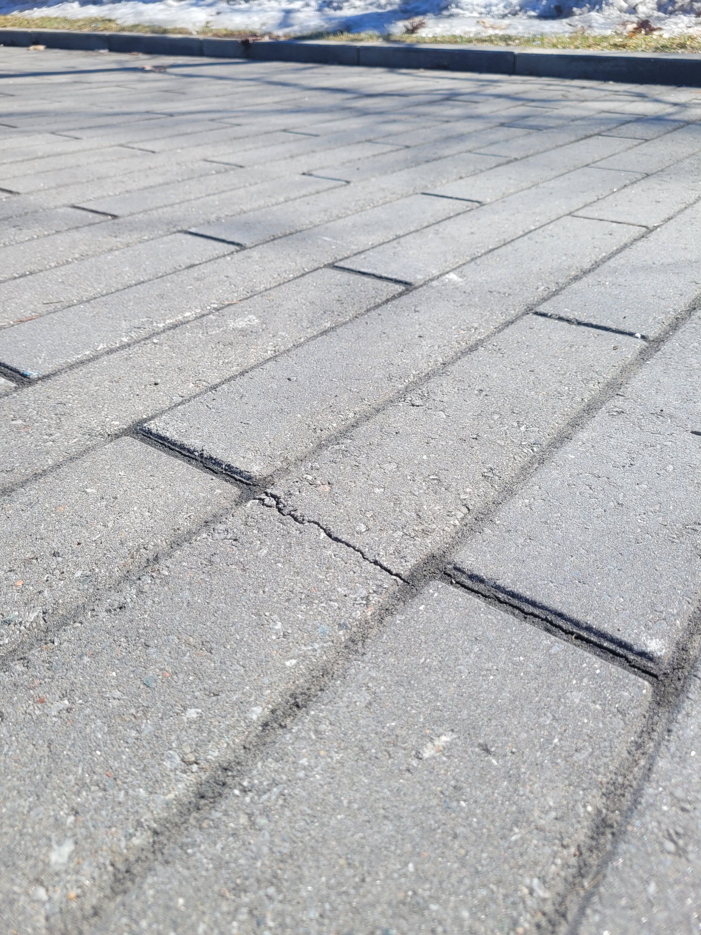 crack in the paving stone