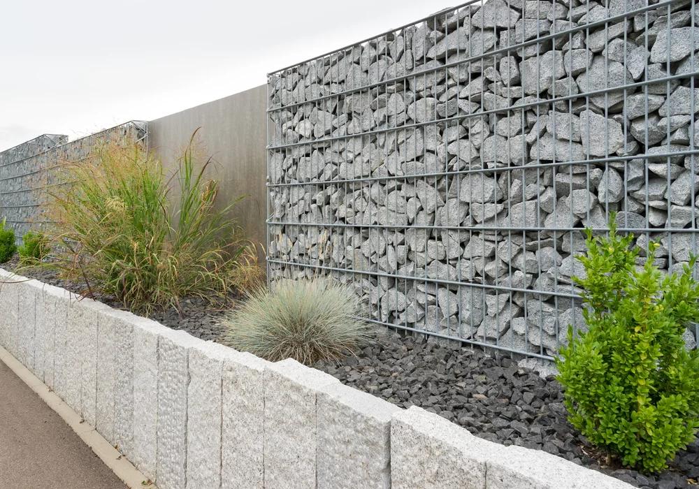 Gabion landscaping project