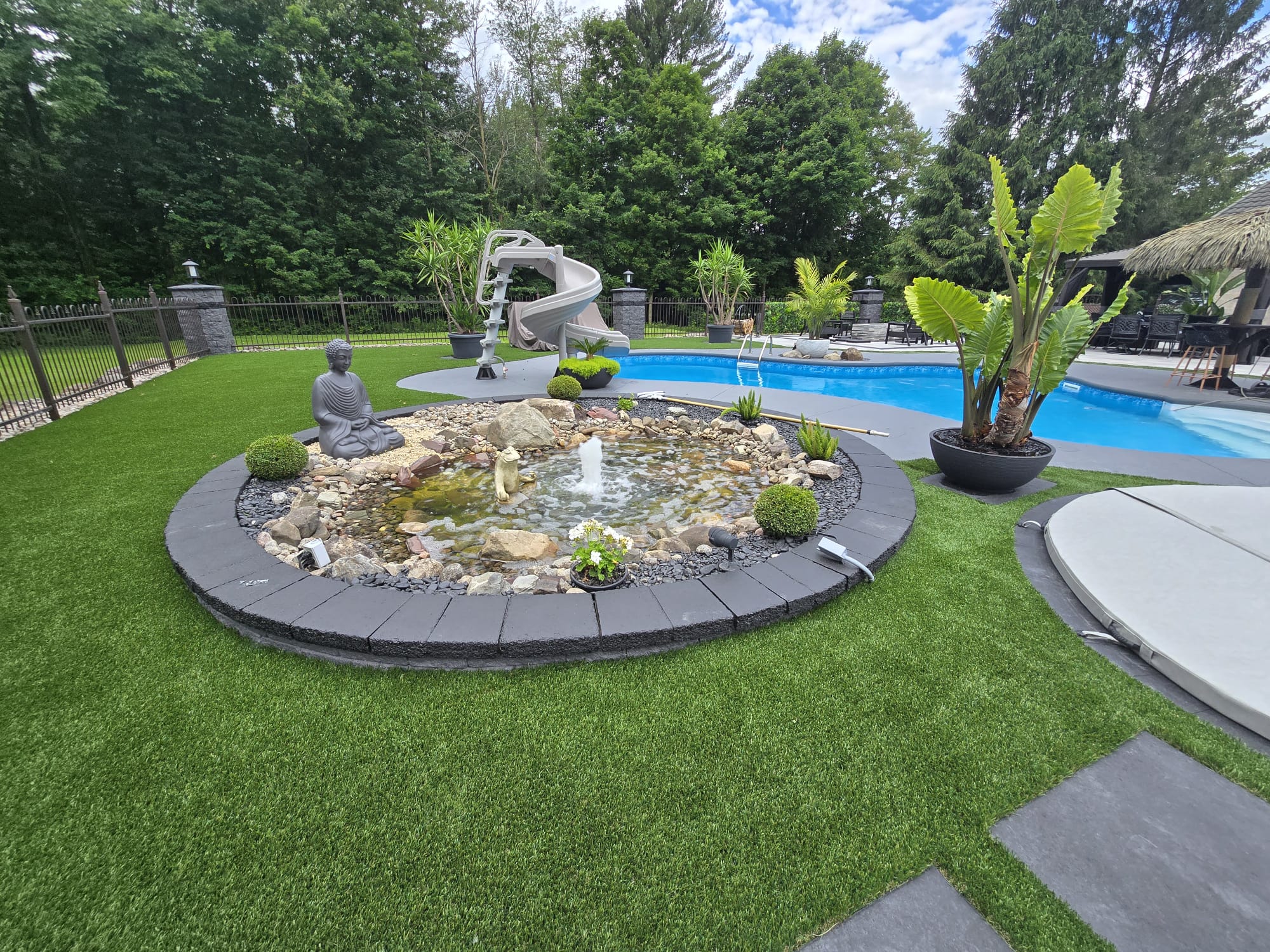 espace détente en aménagement paysager