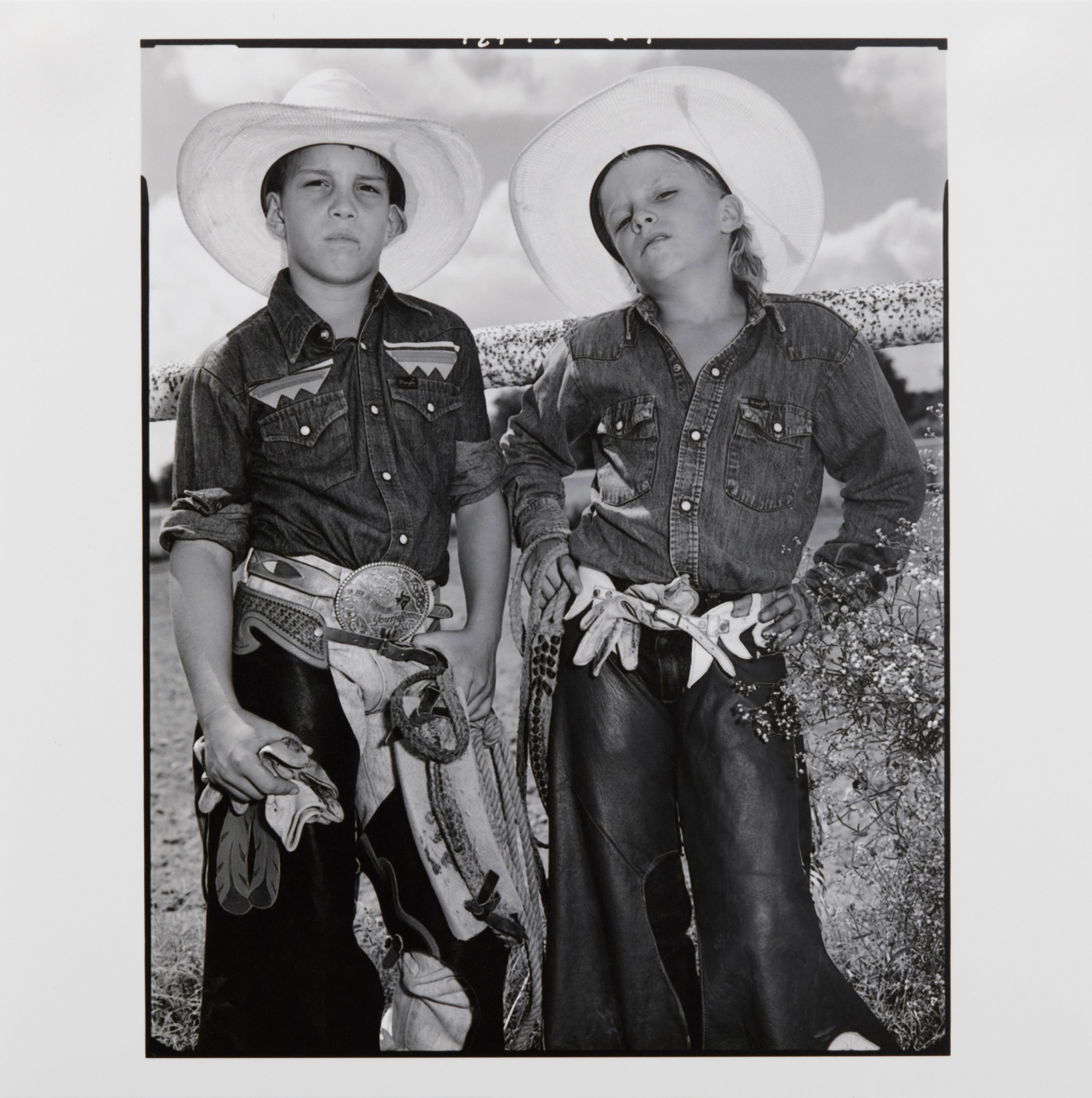 Mary Ellen Mark 'Craig Scarmardo and Cheyloh Mather at the Boerne Rodeo' photograph (1991)