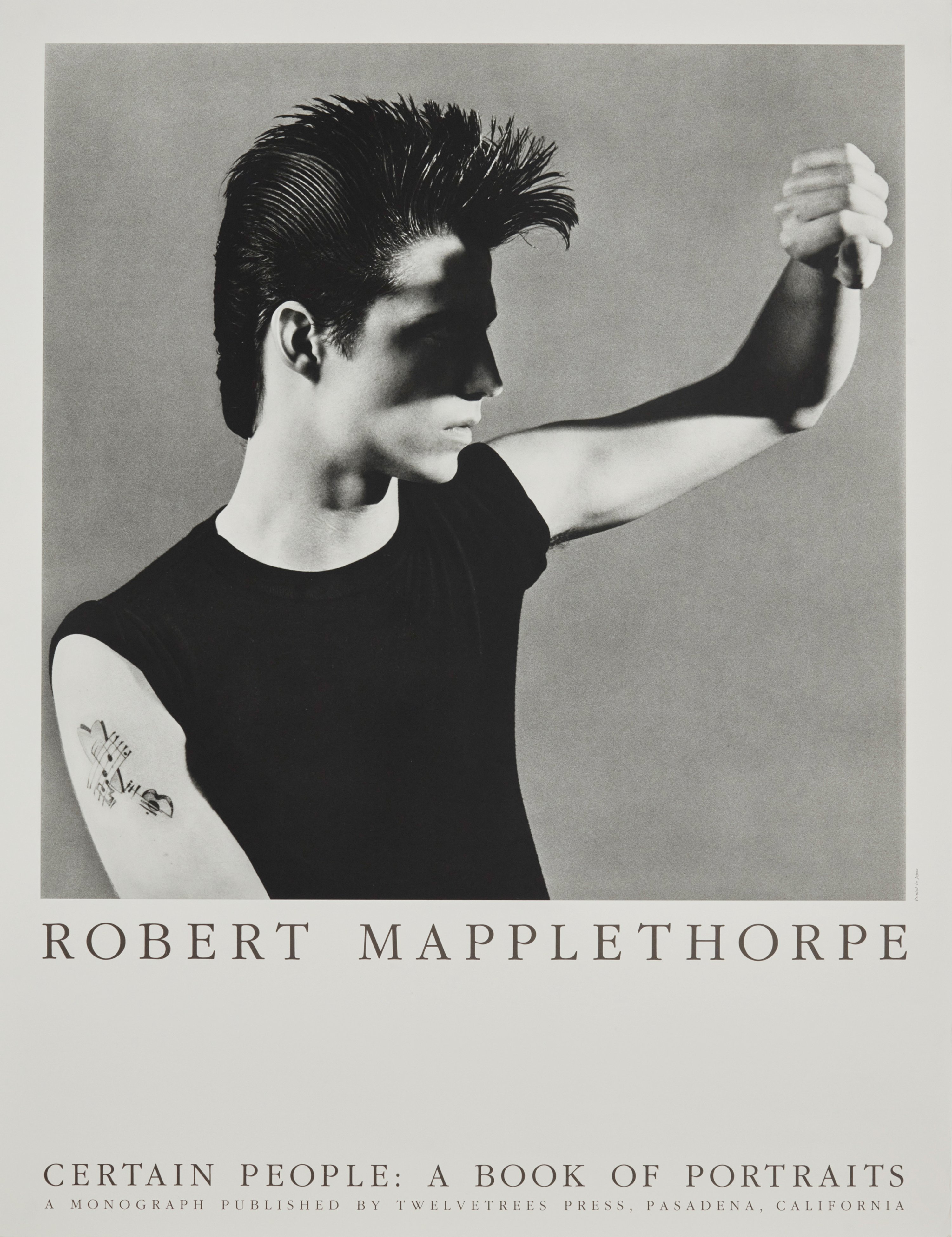 Robert Mapplethorpe 'Certain People: A Book of Portraits' exhibition poster (1985)