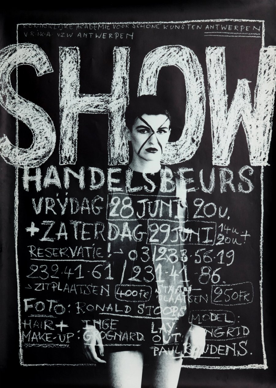 Royal Academy of Fine Arts Antwerp — Fashion Department (1991) Show poster