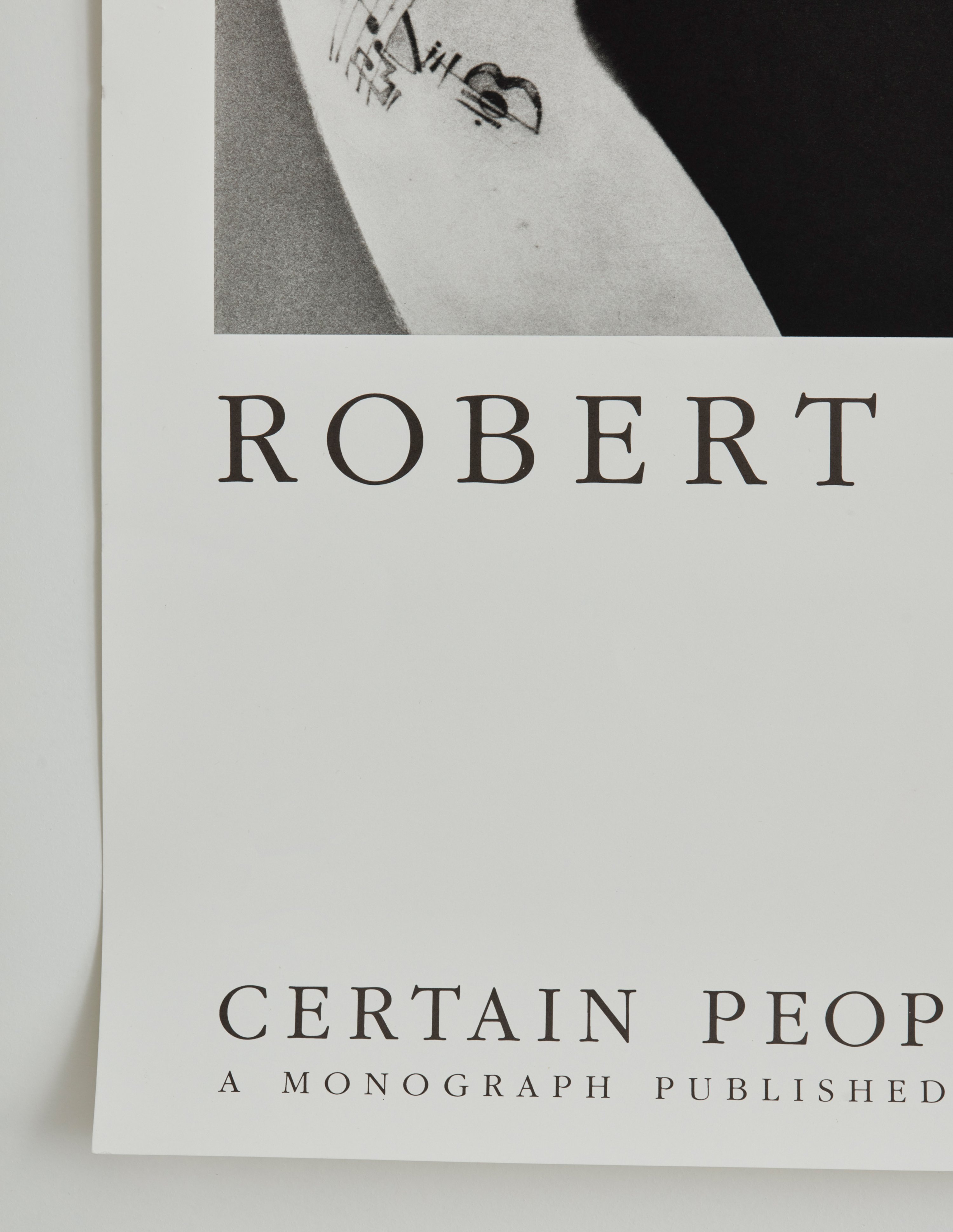 Robert Mapplethorpe 'Certain People: A Book of Portraits' exhibition poster (1985)