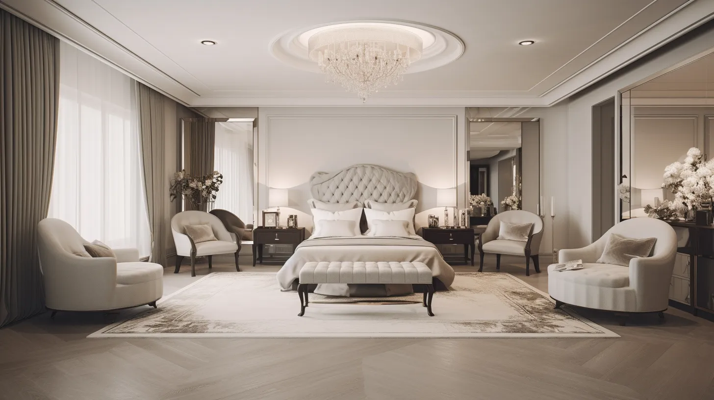 Master Bedroom With Sitting Area