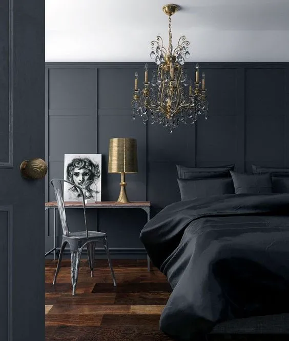 Luxurious black bedroom Ideas