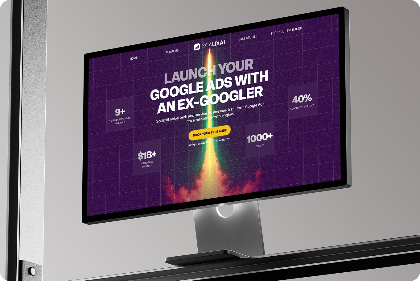 From Google Insider to Market Leader. Branding and Web Design for ScalixAI