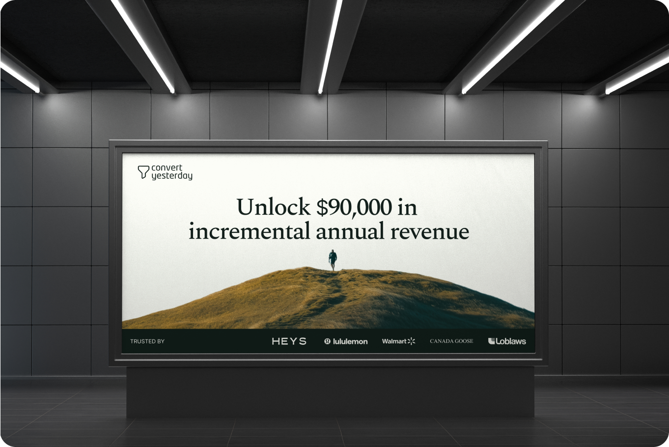 A brand identity for a service that sells on credibility