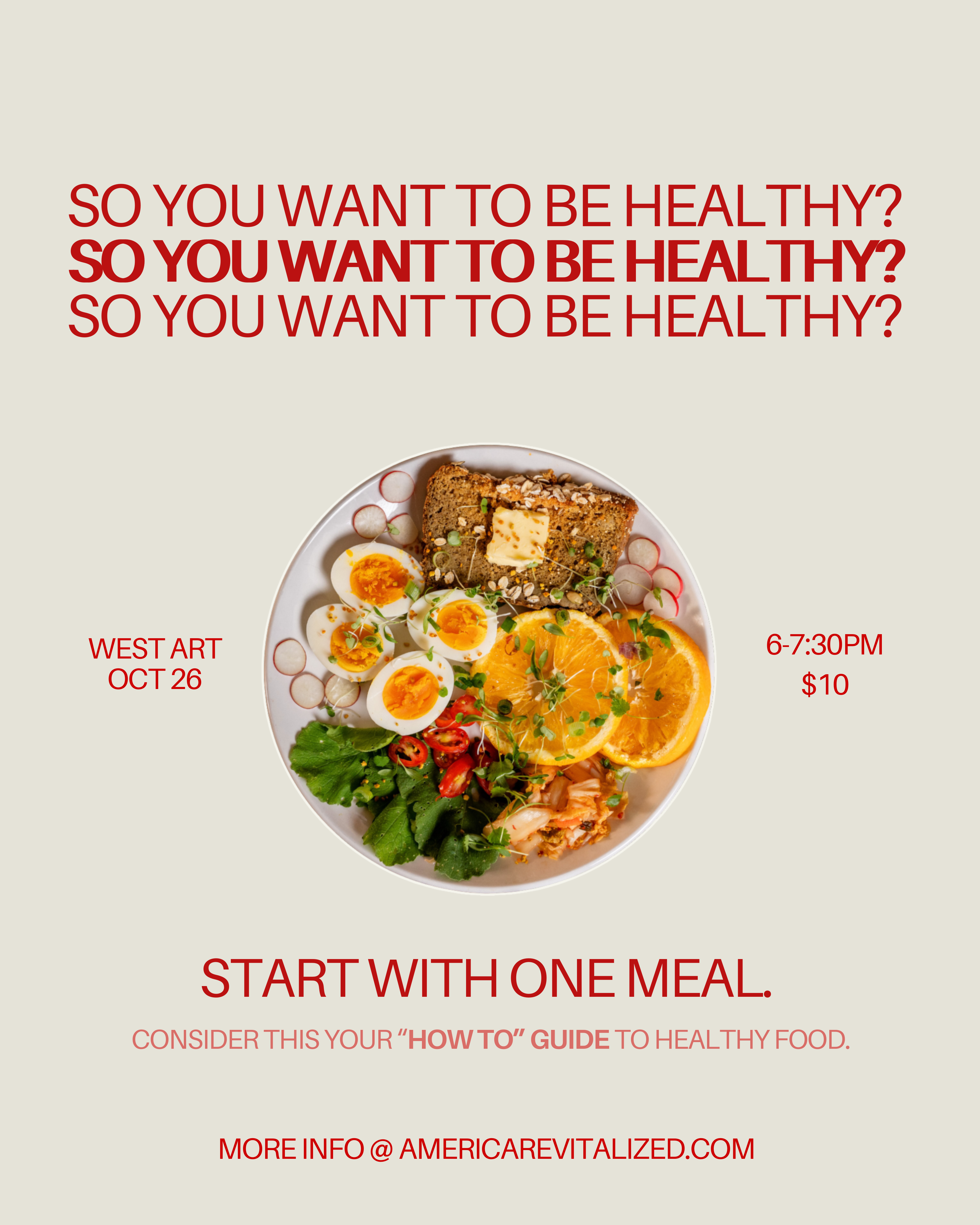 So You Wanna Be Healthy? Start with One Meal photo